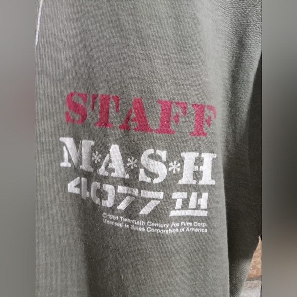 Vintage 1980s M*A*S*H 4077 Shirt Mens Medium - Picture 3 of 7